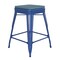 Flash Furniture 24" Blue Metal Stool-Teal Blue Poly Seat CH-31320-24-BL-PL2C-GG - alternate 2